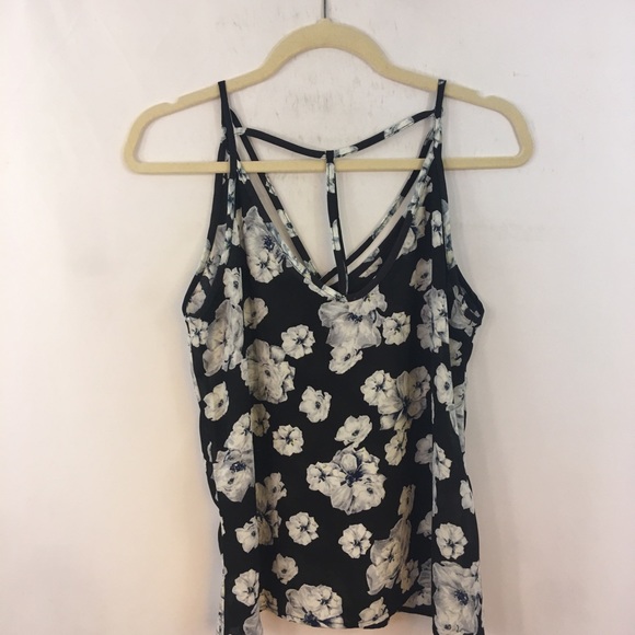 Anthro Paper Crane M Spaghetti Strap Boho Floral - Picture 4 of 4